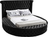 Luxus Black Velvet King Bed (3 Boxes) image