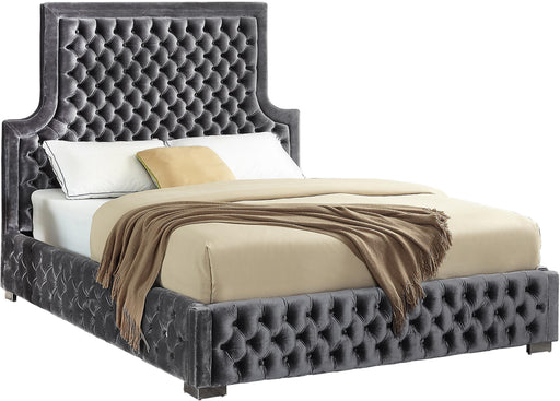 Sedona Grey Velvet Queen Bed image