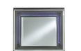 Pisa Metallic Grey Mirror W/Led image