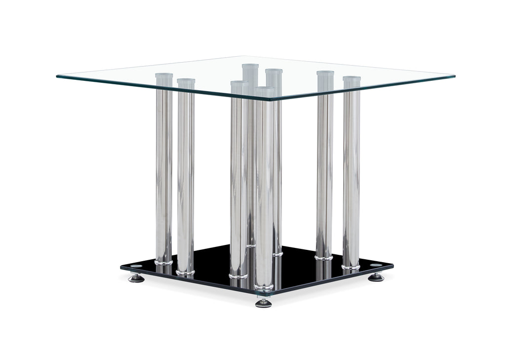 Silver / Black End Table image
