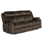 Brown RECLINING SOFA W/ DROP DOWN TABLE&DRAWER image