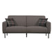 Charcoal and Plaid Sofa with 2 Pillows image