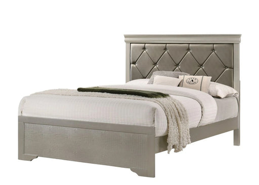 Crown Mark Amalia King Panel Bed in Silver B6910-K image